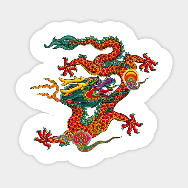 China Dragon Sticker by mangbo